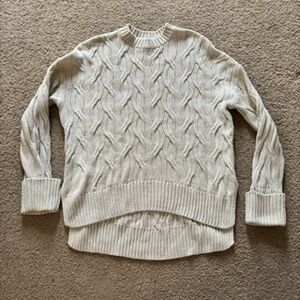 Prologue Women's Off-White Cable Knit Sweater